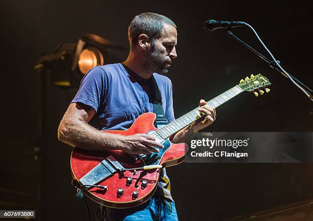 Musician Jack Johnson performs on the Sunset Cliffs Stage during the 2016 KAABOO Del Mar at the Del Mar Fairgrounds on September 18, 2016 in Del Mar,...