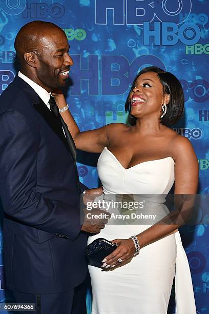 Jay Tucker and Niecy Nash attend HBO's Post Emmy Awards Reception at The Plaza at the Pacific Design Center on September 18, 2016 in Los Angeles,...