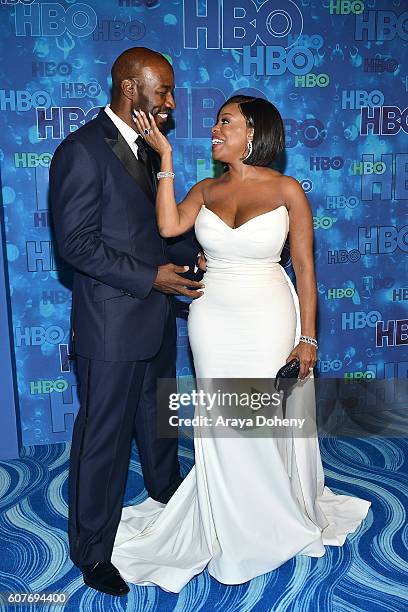 Jay Tucker and Niecy Nash attend HBO's Post Emmy Awards Reception at The Plaza at the Pacific Design Center on September 18, 2016 in Los Angeles,...