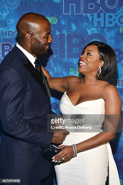 Jay Tucker and Niecy Nash attend HBO's Post Emmy Awards Reception at The Plaza at the Pacific Design Center on September 18, 2016 in Los Angeles,...