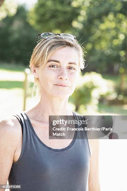 Actor Anne Consigny is photographed for Paris Match on August 12, 2016 in Orne, France.