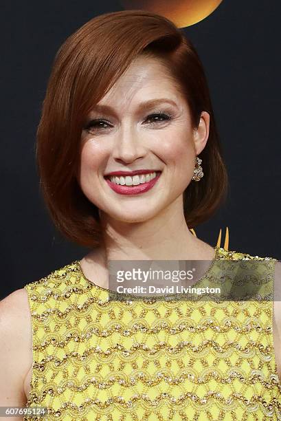 Actress Ellie Kemper arrives at the 68th Annual Primetime Emmy Awards at the Microsoft Theater on September 18, 2016 in Los Angeles, California.
