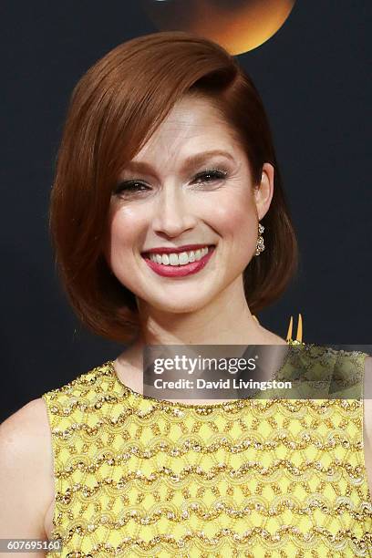 Actress Ellie Kemper arrives at the 68th Annual Primetime Emmy Awards at the Microsoft Theater on September 18, 2016 in Los Angeles, California.