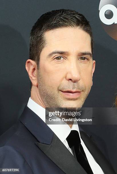 Actor David Schwimmer arrives at the 68th Annual Primetime Emmy Awards at the Microsoft Theater on September 18, 2016 in Los Angeles, California.