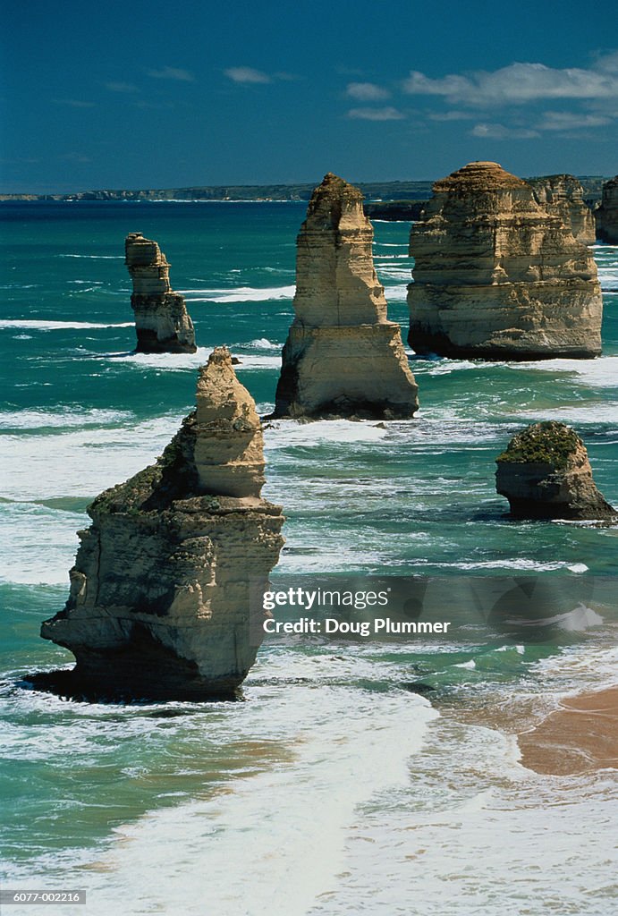 Rock Formations in Sea