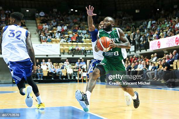 Chris Warren of Nanterre during the match for the 3rd and 4th place between Nanterre and Khimki Moscow at Tournament ProStars at Salle Arena Loire on...