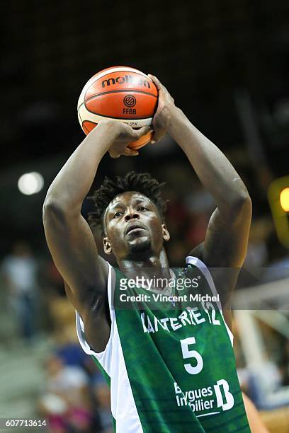 Talib Zanna of Nanterre during the match for the 3rd and 4th place between Nanterre and Khimki Moscow at Tournament ProStars at Salle Arena Loire on...