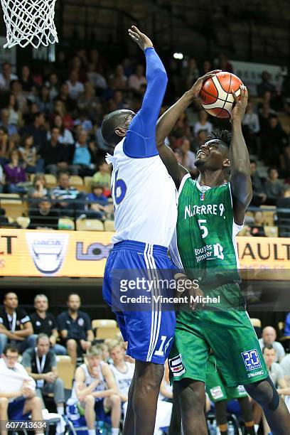 Talib Zanna of Nanterre during the match for the 3rd and 4th place between Nanterre and Khimki Moscow at Tournament ProStars at Salle Arena Loire on...