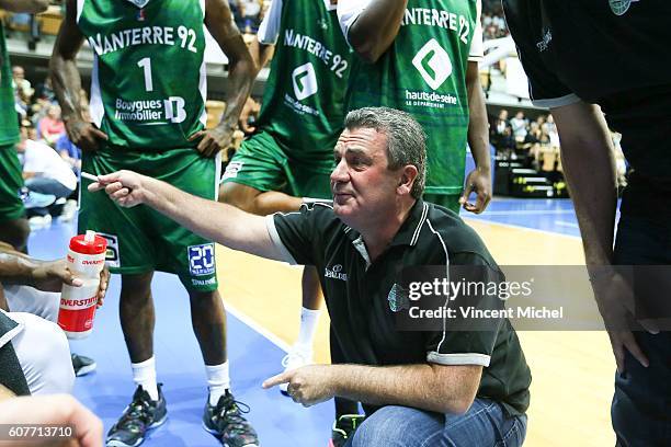 Pascal Donadieu, head coach of Nanterre during the match for the 3rd and 4th place between Nanterre and Khimki Moscow at Tournament ProStars at Salle...