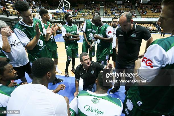 Pascal Donadieu, head coach of Nanterre during the match for the 3rd and 4th place between Nanterre and Khimki Moscow at Tournament ProStars at Salle...