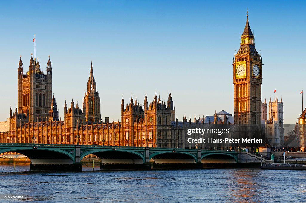London, Big Ben, River Thames