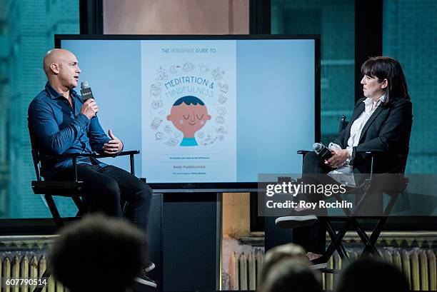 Meditation Expert Andy Puddicombe discusses his book "The Headspace Guide to Meditation & Mindfulness" during AOL Build at AOL HQ on September 19,...