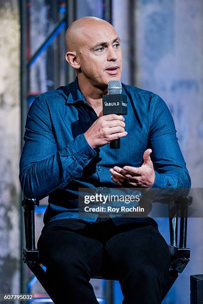 Meditation Expert Andy Puddicombe discusses his book "The Headspace Guide to Meditation & Mindfulness" during AOL Build at AOL HQ on September 19,...