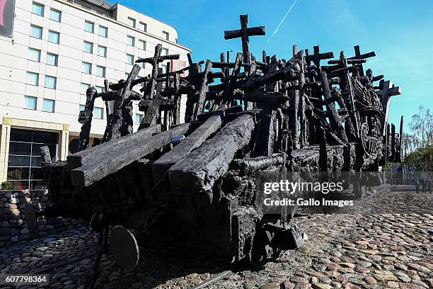 Monument to the Fallen in the East during the 77th anniversary of the Soviet attack on Poland on September 17, 2016 in Warsaw, Poland. The President...