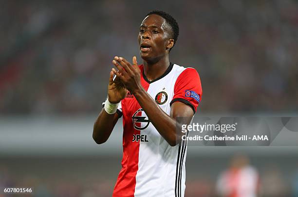 Terence Kongolo of Feyenoord during the UEFA Europa League match between Feyenoord and Manchester United at Feijenoord Stadion on September 15, 2016...
