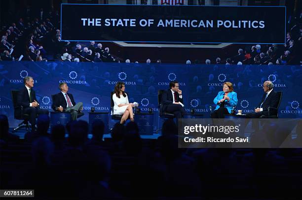 Georgia Senator David Perdue, South Carolina Senator Lindsey Graham, EY Executive Director Morgan Ortagus, Co-Founder, Chairman, & CEO, Concordia...