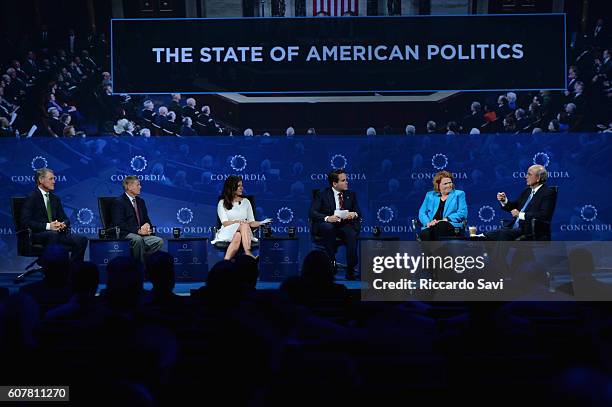 Georgia Senator David Perdue, South Carolina Senator Lindsey Graham, EY Executive Director Morgan Ortagus, Co-Founder, Chairman, & CEO, Concordia...