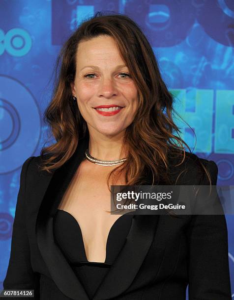 Actress Lili Taylor arrives at HBO's Post Emmy Awards Reception at The Plaza at the Pacific Design Center on September 18, 2016 in Los Angeles,...
