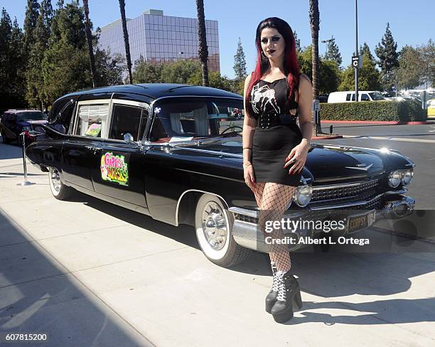 Model/actress Sasha Baxter attends Son Of Monsterpalooza held at Los Angeles Marriott Burbank Airport on September 18, 2016 in Burbank, California.