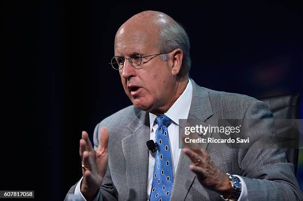 Former U.S. Comptroller General Hon. David M. Walker speaks at the 2016 Concordia Summit - Day 1 at Grand Hyatt New York on September 19, 2016 in New...