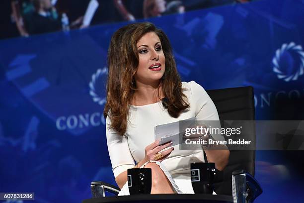 Executive Director, EY Morgan Ortagus speaks on stage at 2016 Concordia Summit - Day 1 at Grand Hyatt New York on September 19, 2016 in New York City.