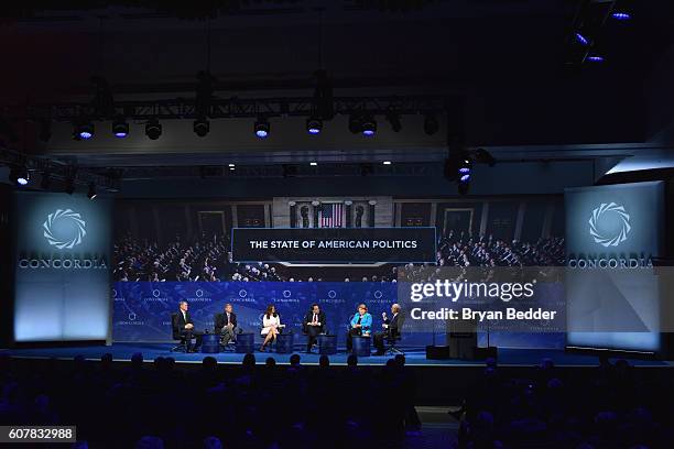 Georgia Senator David Perdue, South Carolina Senator Lindsey Graham, EY Executive Director Morgan Ortagus, Co-Founder, Chairman, & CEO, Concordia...