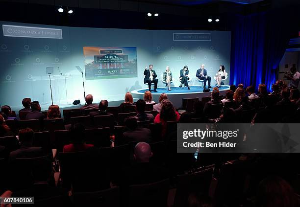 My Brother's Keeper Alliance Blair Taylor, Save the Children President & CEO Carolyn Miles, MasterCard CFO Martina Hund-Mejean, Dean of University of...