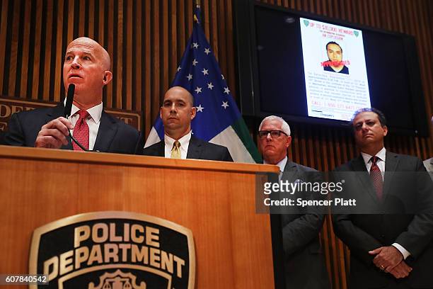 New York City police commissioner James O'Neill speaks at a news conference where it was announced that Ahmad Khan Rahami, the man believed to be...