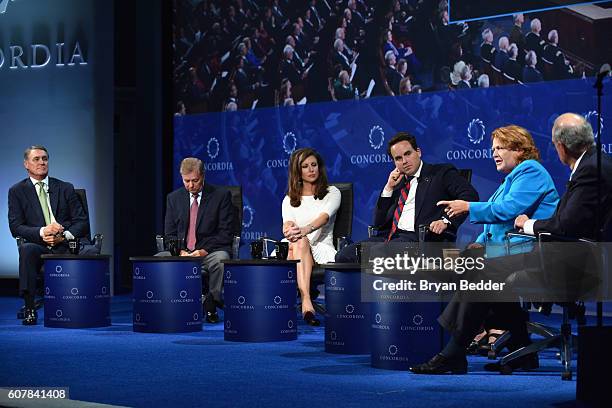 Georgia Senator David Perdue, South Carolina Senator Lindsey Graham, EY Executive Director Morgan Ortagus, Co-Founder, Chairman, & CEO, Concordia...