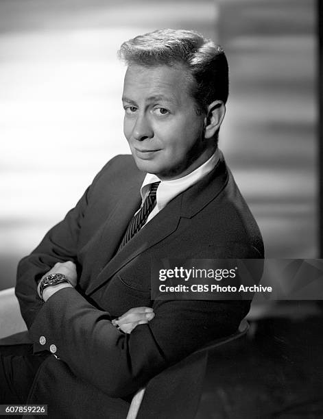 Portrait of singer Mel Torme, the musical advisor for The Judy Garland Show. Hollywood, CA. Image dated July 31, 1963.