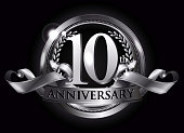 10th silver anniversary logo