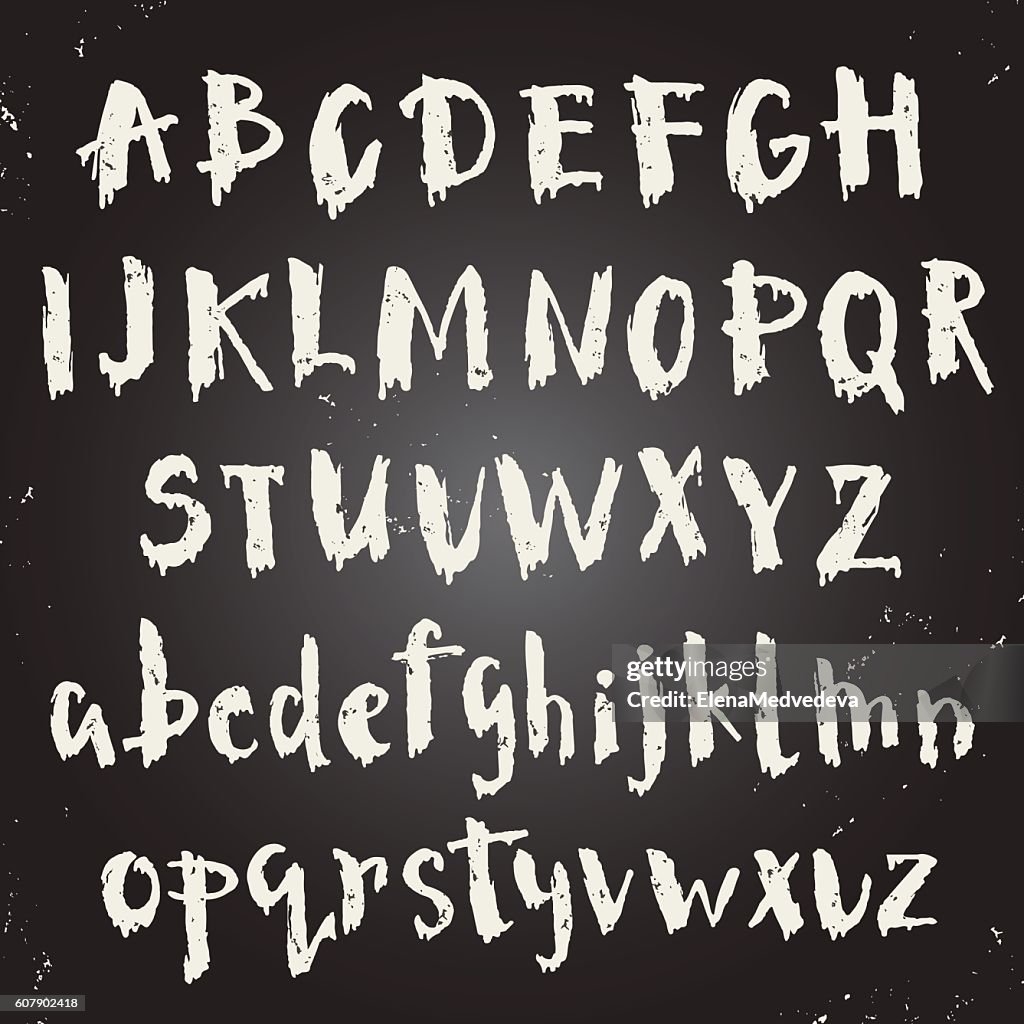 Handwritten Script Font High-Res Vector Graphic - Getty Images