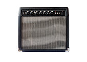 guitar amplifier isolated on white background