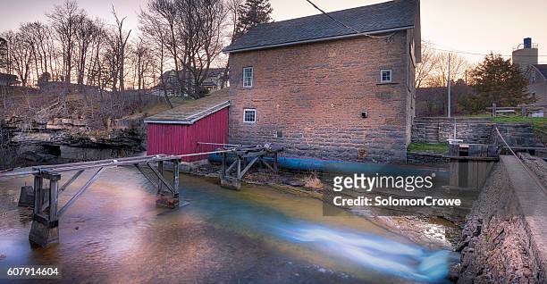 morningstar mill thorold ontario canada - shedd brook stock pictures, royalty-free photos & images