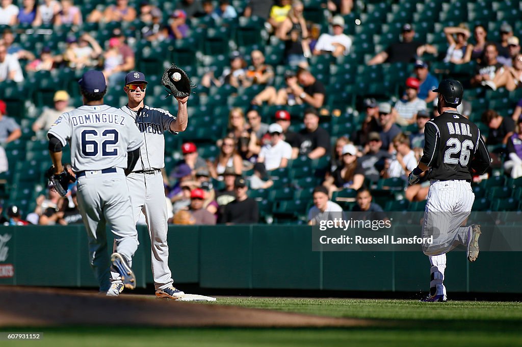 San Diego Padres v Colorado Rockies