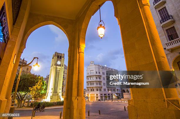 etoile square in downtown - beirut people stock pictures, royalty-free photos & images