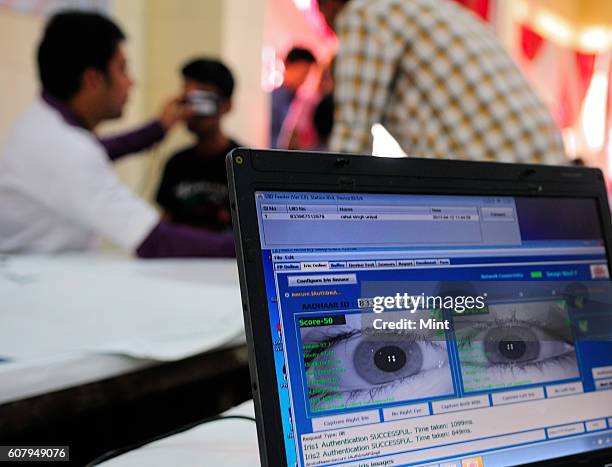 The picture featuring Camp for Aadhar Card on April 12, 2013 in New Delhi, India.