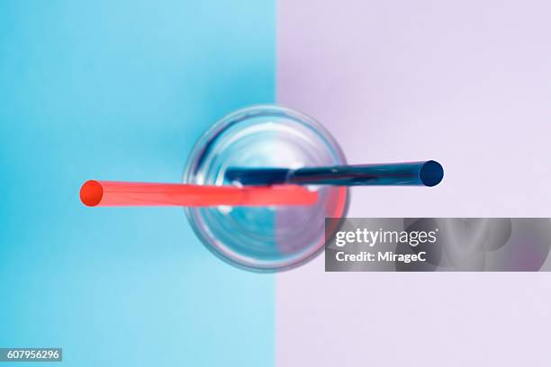 Share Beverage with Two Straws