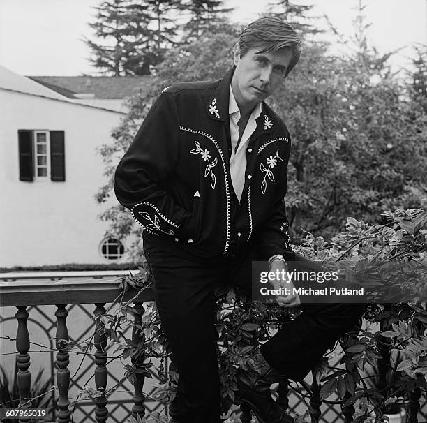 English singer-songwriter Bryan Ferry of Roxy Music, Los Angeles, California, October 1977.