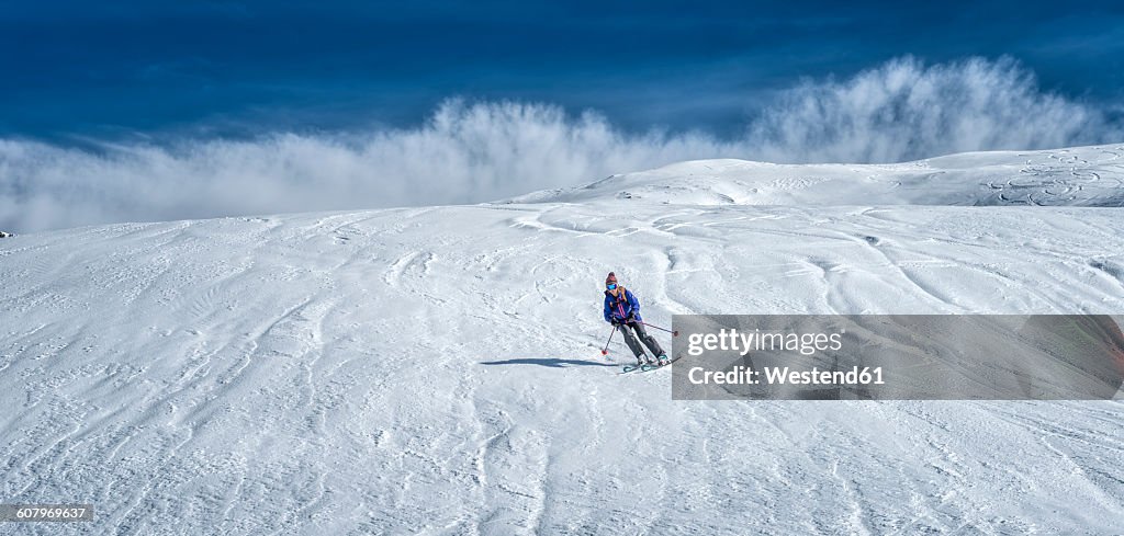 France, Les Contamines, ski mountaineering, downhill