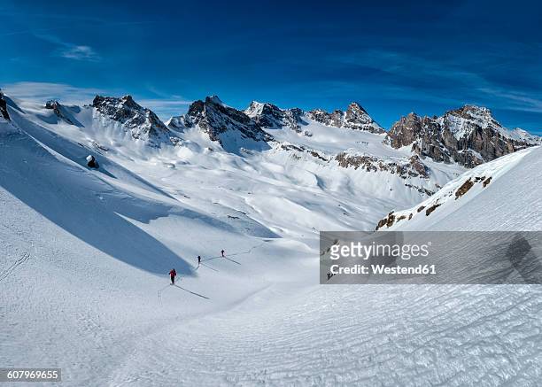 italy, rhemes-notre-dame, benevolo, ski mountaineering - freeride stockfoto's en -beelden