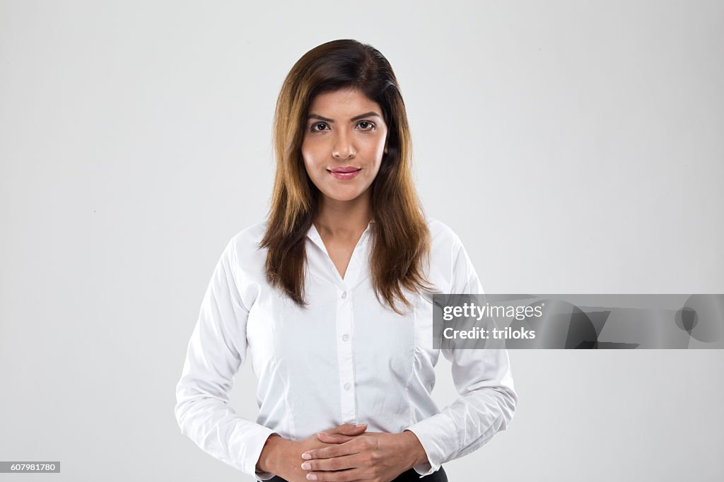 Retrato de uma jovem Mulher de Negócios