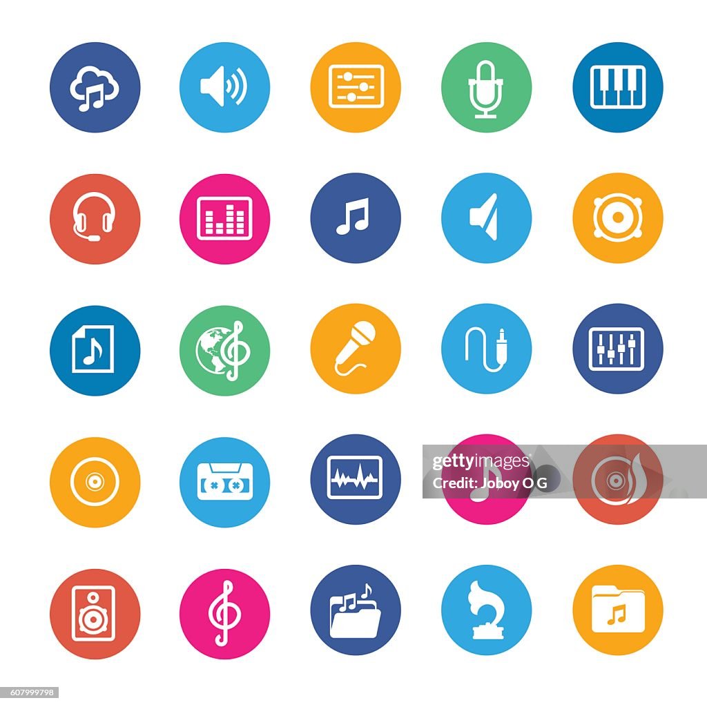 Music vector icons