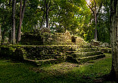 Residential area of Mayan Ruins of Copan, Honduras