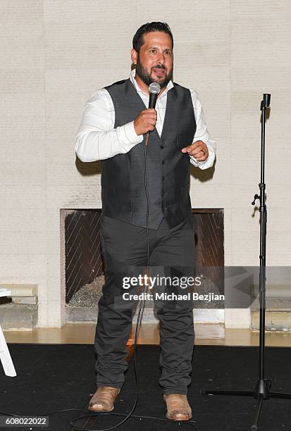 Comedian Steve Trevino attends All About the Animals Homeless to Haute Gala at Monarch Beach Resort on September 18, 2016 in Dana Point, California.