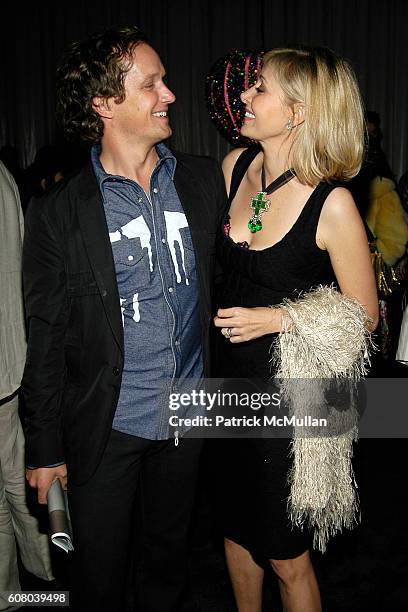 Yves Behar and Nadja Swarovski attend SWAROVSKI "Crystal Palace" Opening Cocktail Party at Paris Theater on December 5, 2006 in Miami Beach, FL.