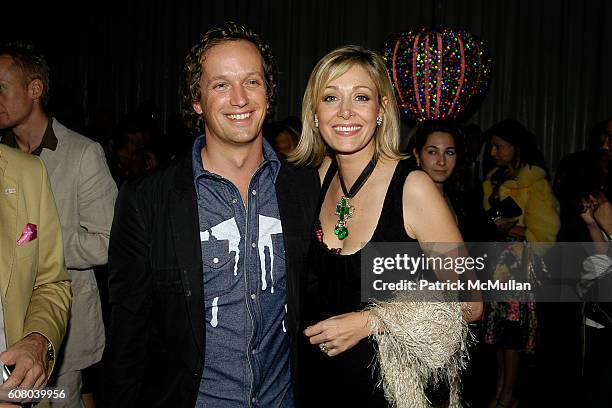 Yves Behar and Nadja Swarovski attend SWAROVSKI "Crystal Palace" Opening Cocktail Party at Paris Theater on December 5, 2006 in Miami Beach, FL.