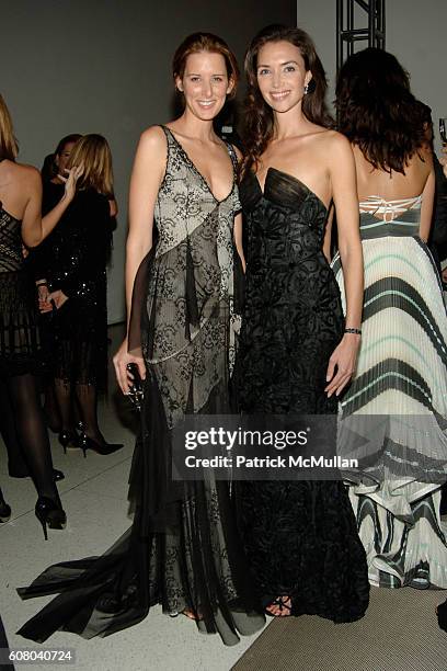 Jacqueline Sackler and Olivia Chantecaille attend GIORGIO ARMANI hosts the Young Collectors Council 2006 Artist's Ball at The Guggenheim Museum on...