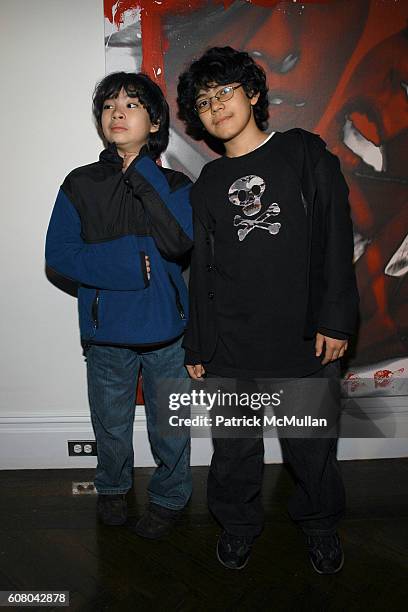 Aaron Maeda and Ebban Maeda attend VALMORBIDA Presents RAPHAEL MAZZUCCO at East 71st St on December 14, 2006 in New York City.