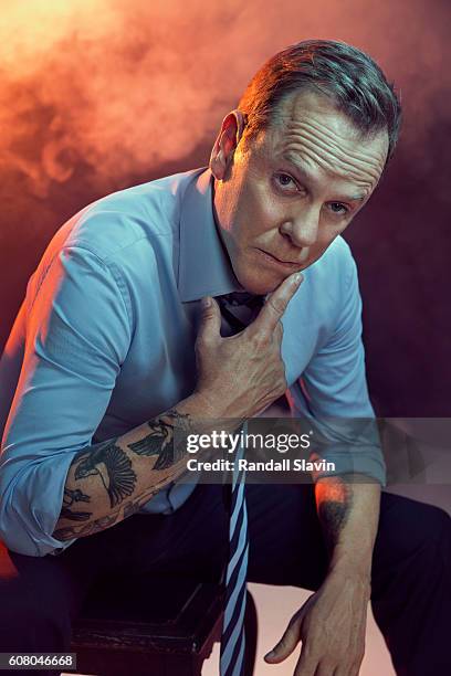 Kiefer Sutherland is photographed for Ad Week on August 3, 2016 in Los Angeles, California.